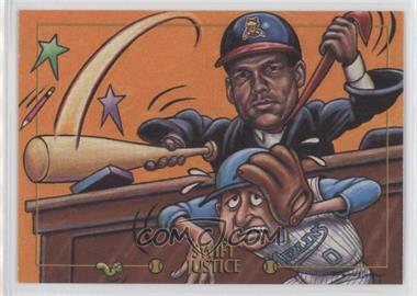 1993-95 Cardtoons - [Base] #82 - Swift Justice (David Justice)