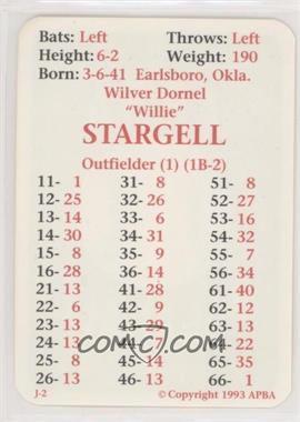 1993 APBA Baseball 1966 Season - [Base] #_WIST - Willie Stargell