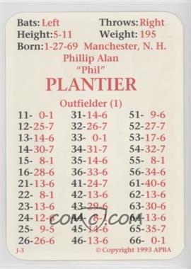 1993 APBA Baseball 1992 Season - [Base] #_PHPL - Phil Plantier