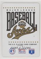 Major League Baseball Aces 1993 Information Card