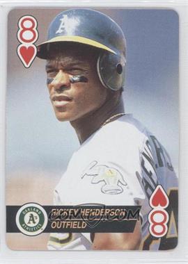 1993 Bicycle Baseball Aces Playing Cards - Box Set [Base] #8H - Rickey Henderson