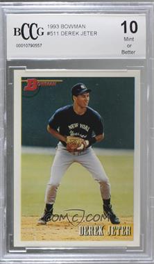 1993 Bowman - [Base] #511 - Derek Jeter [BCCG 10 Mint or Better]