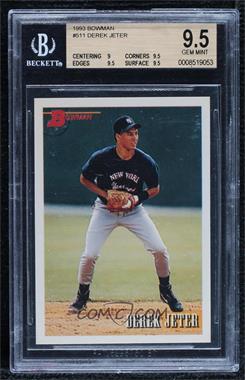 1993 Bowman - [Base] #511 - Derek Jeter [BGS 9.5 GEM MINT]