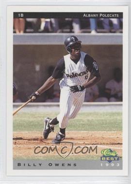 1993 Classic Best Albany Polecats - [Base] #1 - Billy Owens