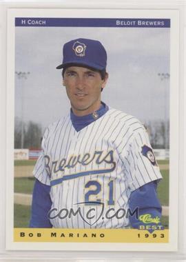 1993 Classic Best Beloit Brewers - [Base] #28 - Bob Mariano