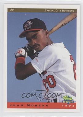 1993 Classic Best Capital City Bombers - [Base] #14 - Juan Moreno