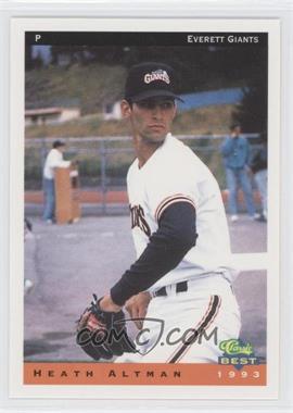 1993 Classic Best Everett Giants - [Base] #1 - Heath Altman