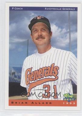 1993 Classic Best Fayetteville Generals - [Base] #27 - Brian Allard