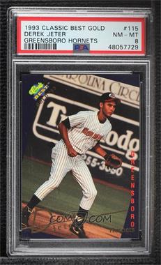 1993 Classic Best Gold Minor League - [Base] #115 - Derek Jeter [PSA 8 NM‑MT]