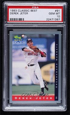 1993 Classic Best Minor League - [Base] #91 - Derek Jeter [PSA 10 GEM MT]