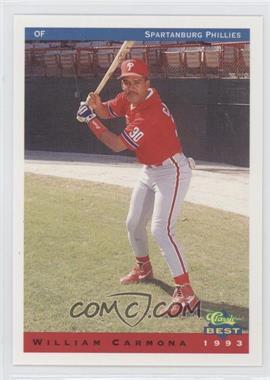 1993 Classic Best Spartanburg Phillies - [Base] #10 - William Carmona
