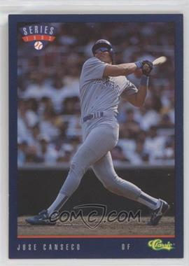 1993 Classic Update Blue Travel Edition - [Base] #T18 - Jose Canseco