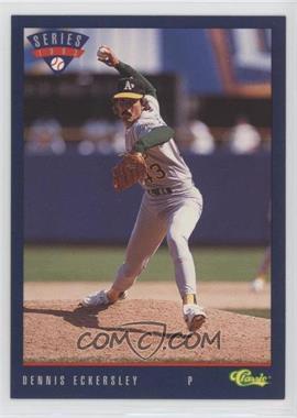 1993 Classic Update Blue Travel Edition - [Base] #T27 - Dennis Eckersley