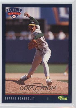 1993 Classic Update Blue Travel Edition - [Base] #T27 - Dennis Eckersley