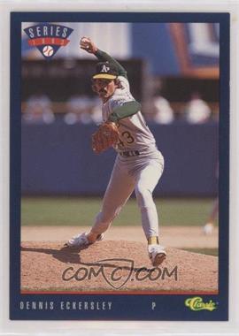 1993 Classic Update Blue Travel Edition - [Base] #T27 - Dennis Eckersley