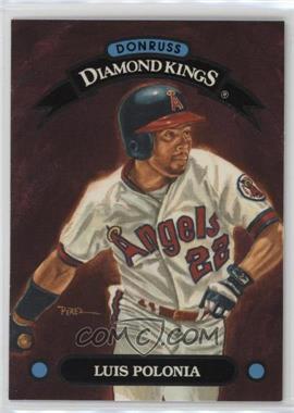 1993 Donruss - Diamond Kings #DK-26 - Luis Polonia