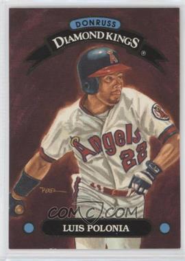 1993 Donruss - Diamond Kings #DK-26 - Luis Polonia