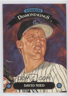 1993 Donruss - Diamond Kings #DK-28 - David Nied