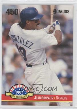 1993 Donruss - Long Ball Leaders #LL-14 - Juan Gonzalez