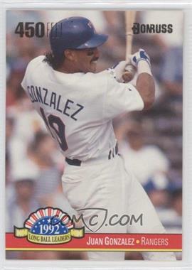 1993 Donruss - Long Ball Leaders #LL-14 - Juan Gonzalez