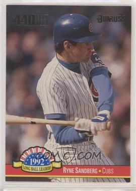 1993 Donruss - Long Ball Leaders #LL-15 - Ryne Sandberg [EX to NM]