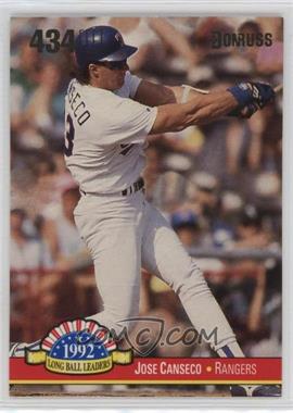 1993 Donruss - Long Ball Leaders #LL-6 - Jose Canseco