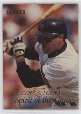 1993 Donruss - Spirit of the Game #SG8 - Will Clark