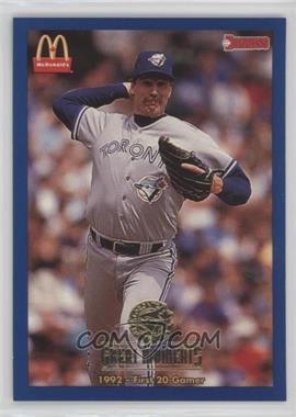 1993 Donruss McDonald's Toronto Blue Jays Great Moments - Restaurant [Base] #9 - First 20-Gamer