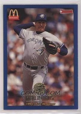 1993 Donruss McDonald's Toronto Blue Jays Great Moments - Restaurant [Base] #9 - First 20-Gamer