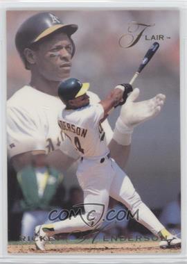 1993 Flair - [Base] #260 - Rickey Henderson