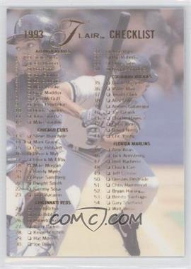 1993 Flair - [Base] #298 - Checklist