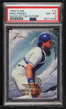 1993 Flair - Wave of the Future #12 - Mike Piazza [PSA 8 NM‑MT]