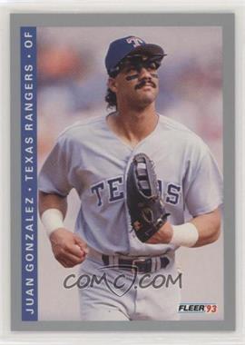 1993 Fleer - [Base] #322 - Juan Gonzalez