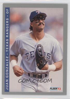 1993 Fleer - [Base] #322 - Juan Gonzalez