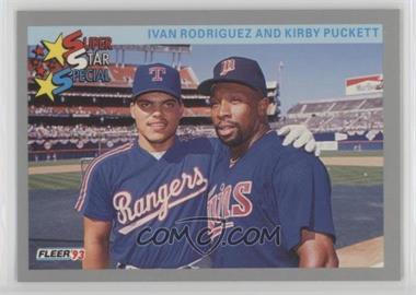 1993 Fleer - [Base] #355 - Ivan Rodriguez, Kirby Puckett