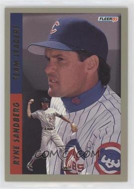 1993 Fleer - Series 2 National League Team Leaders #6 - Ryne Sandberg