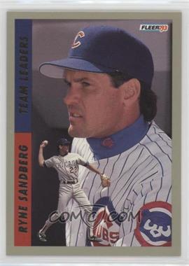 1993 Fleer - Series 2 National League Team Leaders #6 - Ryne Sandberg