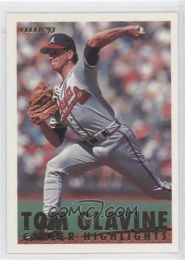 1993 Fleer - Tom Glavine Career Highlights #2.1 - Tom Glavine (Facing Left)