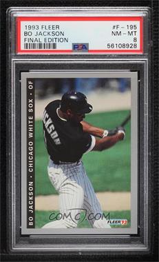 1993 Fleer Final Edition - [Base] #F-195 - Bo Jackson [PSA 8 NM‑MT]