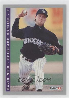 1993 Fleer Final Edition - [Base] #F-36 - David Nied