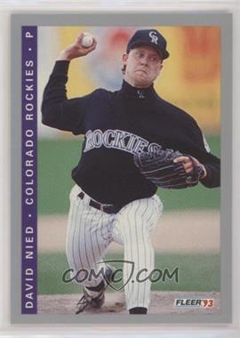 1993 Fleer Final Edition - [Base] #F-36 - David Nied