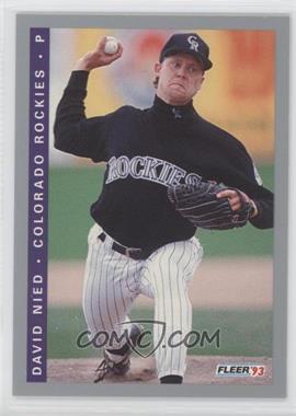 1993 Fleer Final Edition - [Base] #F-36 - David Nied