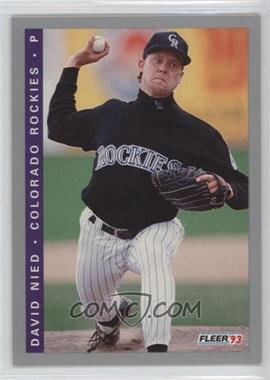 1993 Fleer Final Edition - [Base] #F-36 - David Nied