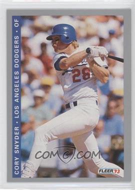 1993 Fleer Final Edition - [Base] #F-84 - Cory Snyder