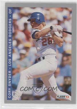 1993 Fleer Final Edition - [Base] #F-84 - Cory Snyder