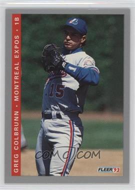 1993 Fleer Final Edition - [Base] #F-91 - Greg Colbrunn