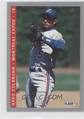 1993 Fleer Final Edition - [Base] #F-91 - Greg Colbrunn