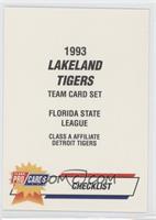 Checklist - Lakeland Tigers