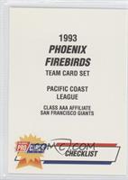 Checklist - Phoenix Firebirds