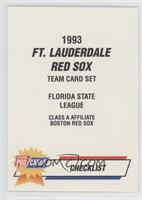 Checklist - Ft. Lauderdale Red Sox